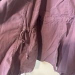 Knox Rose Purple Jacket Lagenlook Open Front Lightweight Utility Lyocell Size L Photo 5