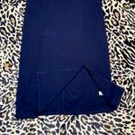 Socialite NWT!  navy blue fitted midi , L Photo 3