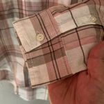 Caslon  plaid button down collared shirt size M Photo 3