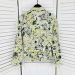 Free People Floral Linen Blazer Jacket Yellow White Size 4 Photo 9