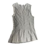 Theory  Black and White Striped Sleeveless Blouse Photo 1