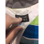 Jeremy Spenser Women's Small Silk Vest, Cool Multicolor Striped Vest, 100% Silk Blue Photo 2