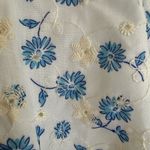 Mable Sorrento Blue White Floral Embroidered Crop Top size Medium Photo 7