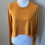 Free People Movement Tempo Long Sleeve Thumbhole Womens Small Pullover Tee Shirt Orange Photo 2