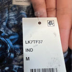 Lucky Brand LK7TF37 Blue Halter Romper Boho Geometric Print Tassel Tie Medium Photo 11