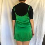 Posse Green 100% Silk Mini Dress S Photo 1