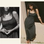 Doen Lantana Dress Black Ramie Maxi Sheer Sleeveless XXS EUC Photo 1