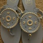 Jack Rogers Womens  Carolina light blue and white jelly sandals Photo 0