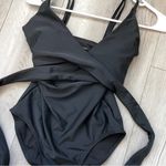 Aerie (NWT) Wrap Full Coverage One Piece Swimsuit Black (S/long) beach summer Photo 1