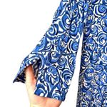 Lilly Pulitzer JULIANNA CHASING TAILS BLUE WHITE BEADED TUNIC DRESS S Photo 6