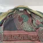 Vintage Size M Tapestry Floral Crop Blanket Jacket Well Worn Art Vintage Boxy Size M Photo 8