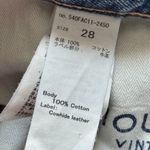 Moussy Vintage Plymouth Straight Blue High Rise Distressed Jeans Women's Size 28 Photo 13