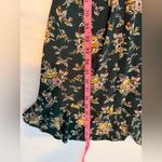 Max Studio Green Floral Flutter Sleeve Ruffled Dress With Belt Size XL NWT! Photo 5