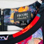 Nicole Miller  Women's Size S Sleeveless Fit Flare Dress Bold Floral Print Photo 4