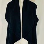 Look by M. Black Sleeveless Tiered Open Cardigan/Shawl OS Size undefined Photo 0