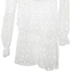 For Love & Lemons Claudia Tulle Dress Sheer Daisy Women’s Size Small Off Shoulde White Photo 4