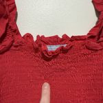 Hill House  Ellie Nap Midi Smocked Dress in Pink Size Medium Photo 3