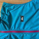 Woolrich Vintage 80s ‎ Down Puffer Vest “The Woman” Fleece Lined Teal Pink Size M Photo 3