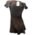 Entro - black flowy keyhole mini dress NWT Photo 3