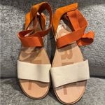Sorel Women’s Stylish Strappy Orange and Cream Sandals Photo 0