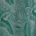 MELISSA ODABASH Bria Folie Maxi Kaftan Women's Size Small Green & White Photo 6