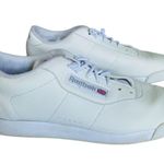 Reebok  Womens Princess Classic White Leather Sneakers Retro 90s Style Shoes Sz 8 Photo 1