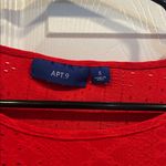 Apt. 9  Vibrant Red Short Sleeve Top Photo 1