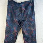 Live Love Dream  Activewear Leggings Black Multi Color Metallic Print M Medium Photo 6