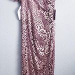 JS Collections  Embroidered Mesh Flutter Sleeve Elegant Lace Evening Gown Photo 0