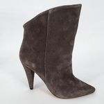 IRO  Gray Suede Pointy Toe High-Low Booties Women's Size 36 (US 5.5) Photo 6