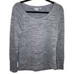 Athleta  Heathered Gray Long Sleeve Sweatshirt Top Photo 0