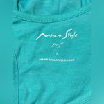 Miami Style EUC  Blue and Black Clearwater Beach Cropped Fringe Tank size large Photo 4