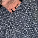 St. John  Tweed‎ V-Neck A-Line Dress Black Blue Multi Size 6 NWT Photo 12