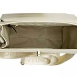 Valentino Orlandi Satchel Top Handle Logo Bag with Matching Wallet Beige Gold Photo 8