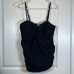 Spanx Love Your Assets  Black Front Twist Tankini Top Swimsuit Large EUC #0450-LA Photo 4