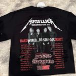 NWT Metallica vintage cropped distressed tee Black Size M Photo 3