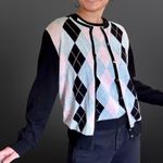 Saks 5th Avenue Vintage Y2K Silk & Cashmere argyle sweater set - Real Clothes [H3R] Photo 3