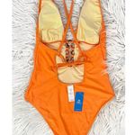 Cupshe  Coral Plunging O-Ring Cutout One Piece Swimsuit NWT Photo 3