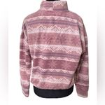 Pink Rose NEW Cozie by  Lilac Mauve Southwestern Snowflake Winter Cropped Sweater Photo 4