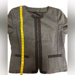 Tahari  Chic Gray Pantsuit | Size 14 | Cotton Blend Business Set | Altered Hem Photo 11