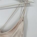 Billy J Josephina Dress Cowl One Shoulder Spaghetti Strap Champagne Slip Size 8 Photo 4