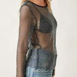 Free People  NWT Filter Finish Low Back Long Sleeve / Midnight - S ($168) Photo 1