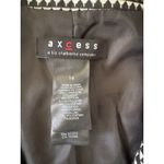 Axcess Houndstooth Blazer Jacket Womens Size 14 Black‎ White Career Business Black Photo 1