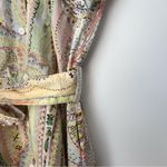 ZARA  Paisley Printed Midi Belted Shirt Dress Size XL Photo 5