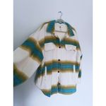 Free People  Ruby West Coast Oversized Shacket XL Western Stripe Cozy Indie Boho Photo 8