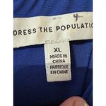 Dress the Population  Sequin Dress Ombre Blue Green Cocktail Party Dress Sparkly Photo 6