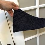 Boden Holiday Dressy Ribbed Metallic Cardigan Navy Blue X Photo 3