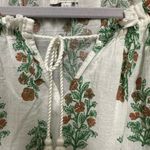 Lucky Brand  short elastic sleeve tie vneck top Photo 1