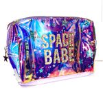 Sephora NEW - Space Babe - Iridescent Galaxy Rhinestone Cosmetic Travel Case Makeup Bag Photo 0