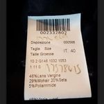 Piazza Sempione  Teal Tweed‎ Neck Tie Cropped Wool Jacket Italy 40 Photo 3